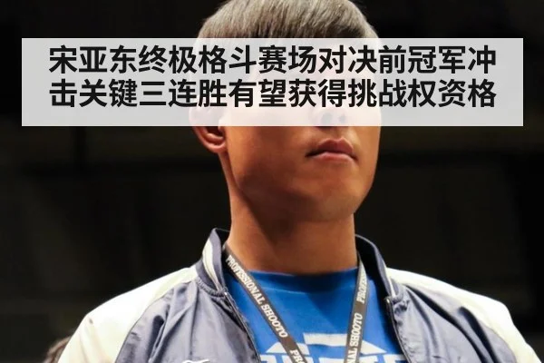 宋亚东终极格斗赛场对决前冠军冲击关键三连胜有望获得挑战权资格